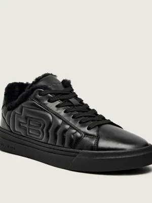 Baldinini Skórzane sneakersy | z dodatkiem wełny