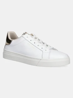 Baldinini sneakersy skórzane damskie kolor biały D5E800T1VISP