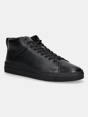 Baldinini sneakersy skórzane kolor czarny U6B802P1BOTT