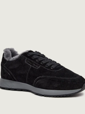 Baldinini Sneakersy | zamsz | shearling czarny