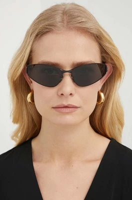 Balenciaga okulary przeciwsłoneczne damskie kolor czarny BB0335S