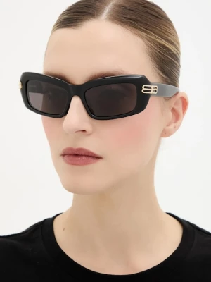Balenciaga okulary przeciwsłoneczne damskie kolor czarny BB0432S