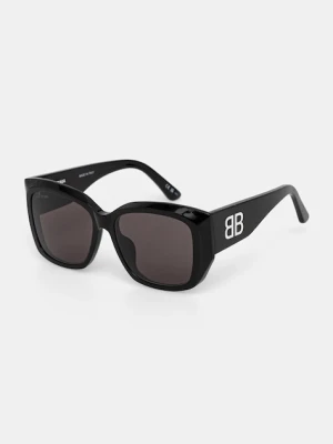Balenciaga okulary przeciwsłoneczne damskie kolor czarny BB0445SK