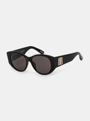 Balenciaga okulary przeciwsłoneczne damskie kolor czarny BB0455S