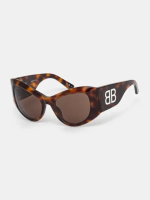Balenciaga okulary przeciwsłoneczne damskie kolor pomarańczowy BB0393S