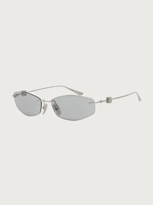 Balenciaga okulary przeciwsłoneczne damskie srebrny