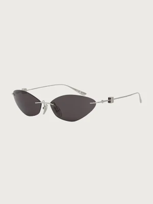 Balenciaga okulary przeciwsłoneczne damskie srebrny