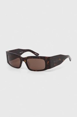 Balenciaga okulary przeciwsłoneczne kolor brązowy BB0328S