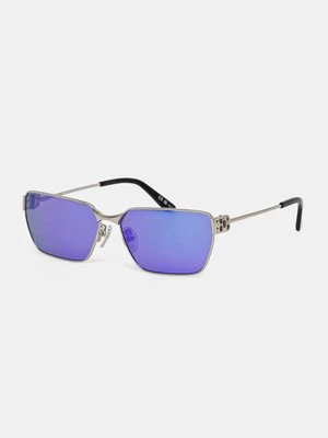 Balenciaga okulary przeciwsłoneczne kolor srebrny BB0374SK