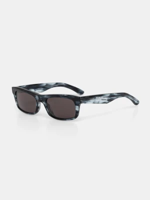 Balenciaga okulary przeciwsłoneczne męskie kolor niebieski BB0422S