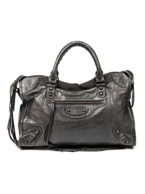 Balenciaga Skórzana torebka w kolorze czarnym - 38 x 25 x 13 cm rozmiar: onesize