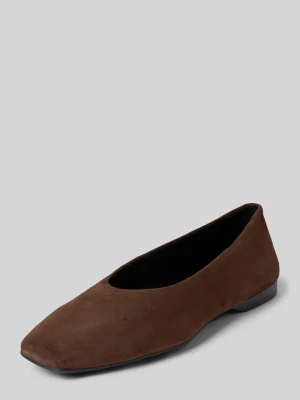 Balerina ze skóry welurowej model 'DELIA' Vagabond