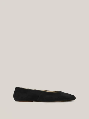 Balerinki Skórzane Soft - Edycja Limitowana - Czarny - - Massimo Dutti - Kobieta