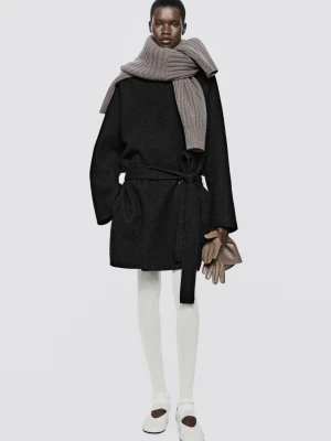 Balerinki Ze Skóry Na Niskim Obcasie – Limited Edition - Waniliowy - Massimo Dutti - Female