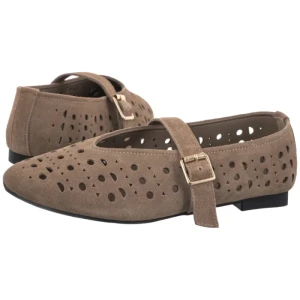 Baleriny Beżowe DP7875/26 BE (FO236-a) Filippo