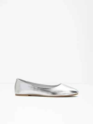 Baleriny BonPrix srebrny