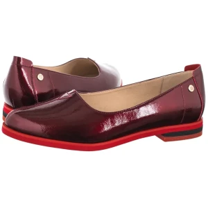 Baleriny Bordowe Lakierowane K7463-23/00-1 (MA1511-a) Maciejka