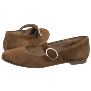 Baleriny Brązowe 0UNK3___ _6TU (RY1253-a) Ryłko