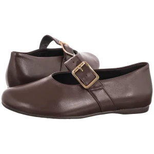Baleriny Brązowe 0YNS2___ _7TW (RY1423-a) Ryłko