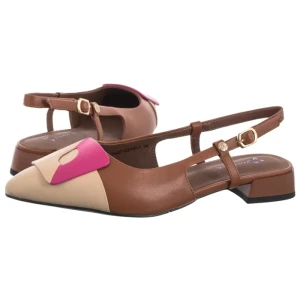 Baleriny Brązowe K7427-02/00-1 (MA1516-a) Maciejka
