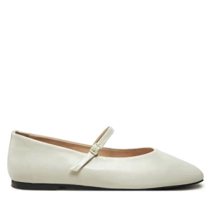 Baleriny Calvin Klein Mary Jane Ballerina - Lth HW0HW02307 Écru