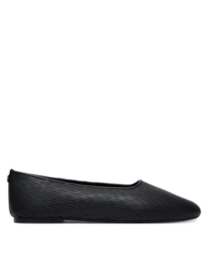 Baleriny Calvin Klein Oblique Ballerina Cut Lth HW0HW03033 Czarny