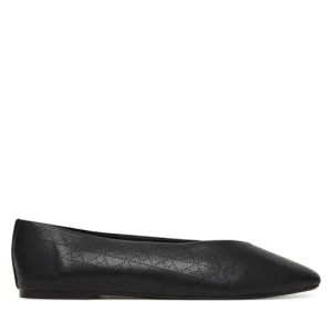 Baleriny Calvin Klein Square Ballerina Aop Lth HW0HW02936 Czarny