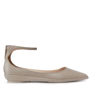 Baleriny Calvin Klein Wrapped Ankle Strap Ballerina HW0HW01840 Szary