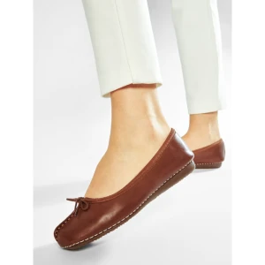 Baleriny Clarks Freckle Ice 203529304 Brązowy