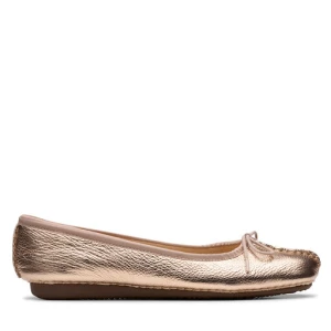 Baleriny Clarks Freckle Ice 26181353 Złoty