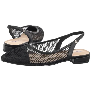 Baleriny Czarne K7525-01/00-1 (MA1502-c) Maciejka