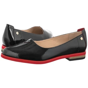 Baleriny Czarne Lakierowane K7463-01/00-1 (MA1511-b) Maciejka