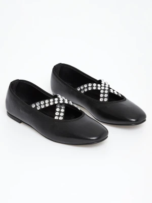 Baleriny damskie skórzane CESARE CASADEI