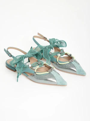 Baleriny damskie skórzane PINKO