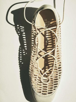 Baleriny Dancing SKIN o splocie plecionym PATRIZIA PEPE