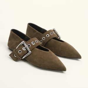 Baleriny dwoina ciemnozielone BIMBA Y LOLA DARK GREEN