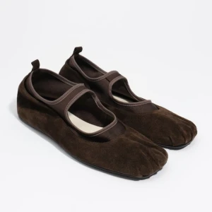 Baleriny dwoina i trykot ciemnobrązowe BIMBA Y LOLA DARK BROWN
