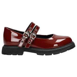 Bordowe lakierowane baleriny dziewczęce Bartek 83013-15