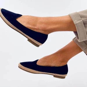 Baleriny espadryle damskie Ballot Navy - Inello