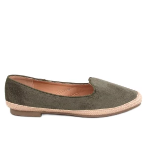 Baleriny espadryle damskie Ballot Olive zielone Inna marka