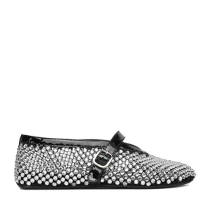 Baleriny Eva Minge EO-ROSA-0516-205 Srebrny