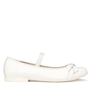 Baleriny Geox Jr Plie' J6555A 00085 C1000 S Biały