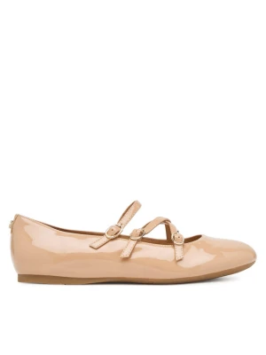 Baleriny Guess FLTKAL PAF02 Beżowy