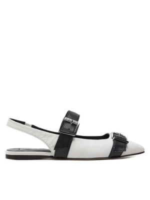 Baleriny KARL LAGERFELD Konnie KL40186 Biały