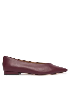 Baleriny LAUREN RALPH LAUREN Audri 802P18411006 Bordowy