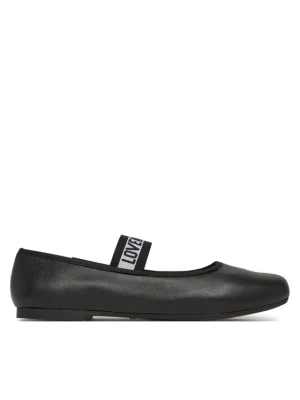 Baleriny LOVE MOSCHINO JA11071G0MIE0000 Czarny