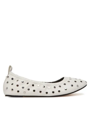 Baleriny MICHAEL Michael Kors Amy 40S5AYFP1L Biały