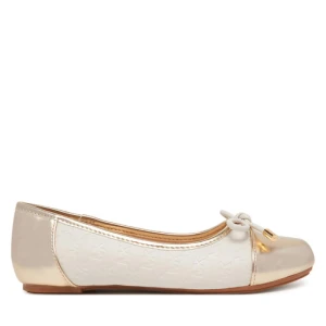 Baleriny MICHAEL Michael Kors Kenya Bow MK01365256 Écru