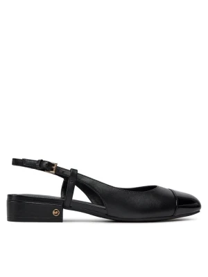 Baleriny MICHAEL Michael Kors Perla Flex Sling Flat 40R4PLFP1L Czarny