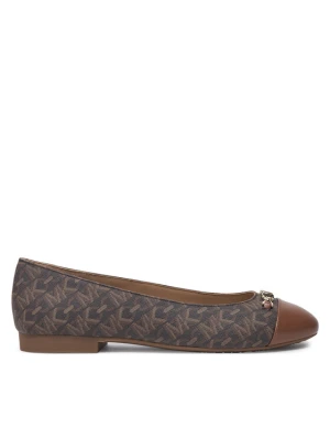 Baleriny MICHAEL Michael Kors Rebecca Flex Empire Monogram 40F4RBFP1B Brązowy